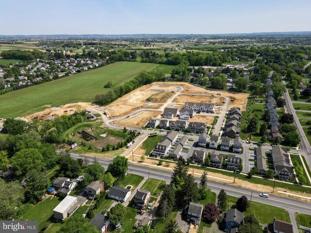 drone / aerial view with a residential view