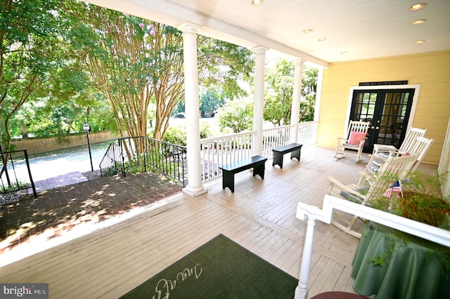 view of wooden terrace