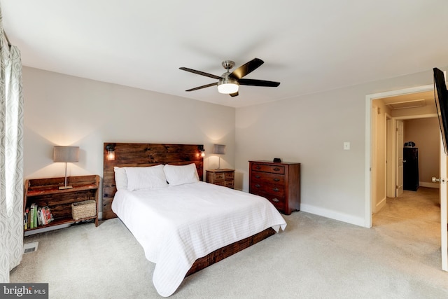 10905 Harpers Square Ct, Reston, VA 20191 - carpeted bedroom with ceiling fan and baseboards