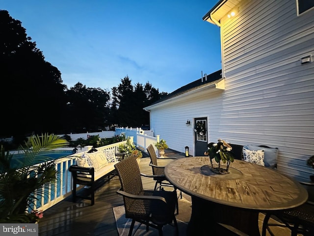 view of wooden terrace