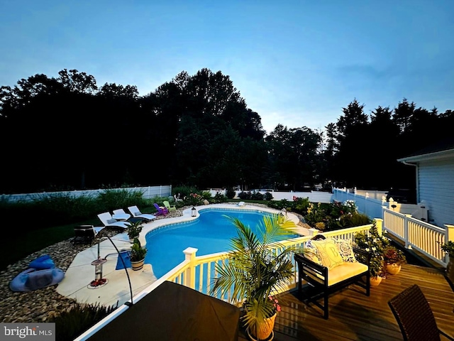 view of pool with a patio