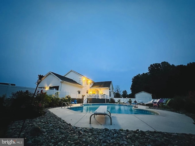 view of pool with a patio area