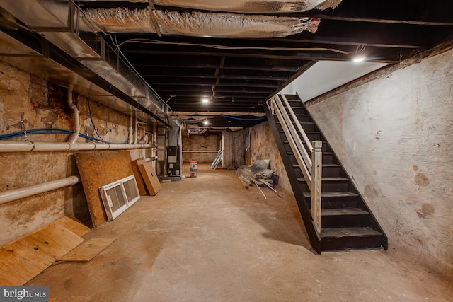 view of basement