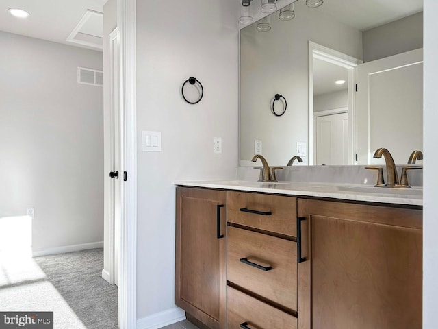 bathroom featuring vanity