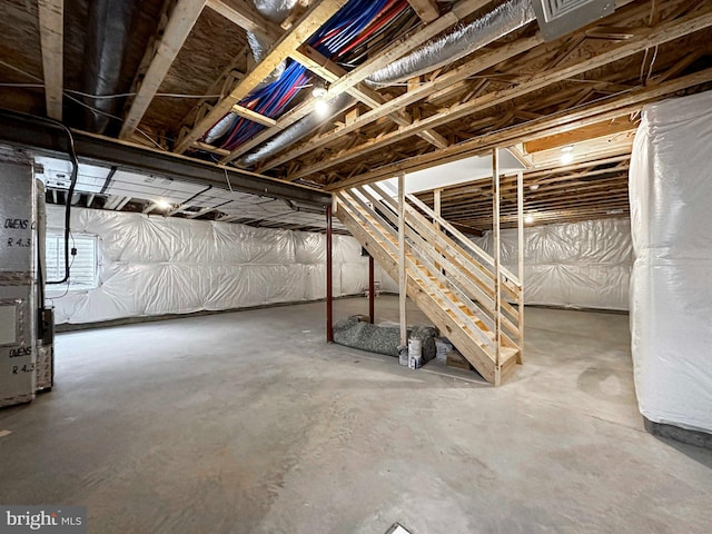 view of basement