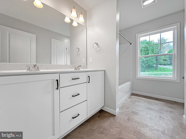 bathroom with vanity