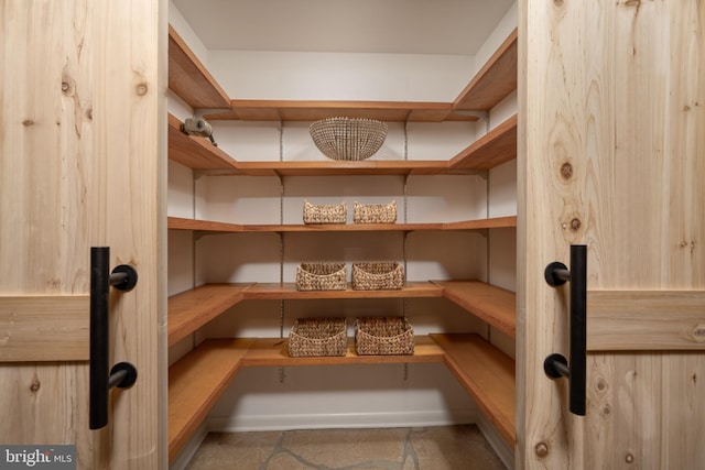 view of pantry