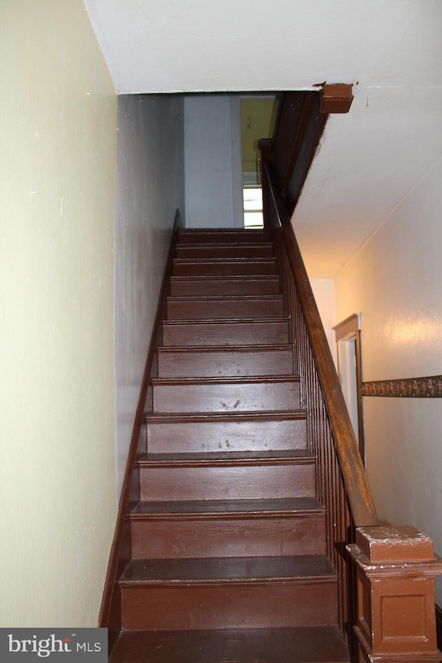 view of stairway