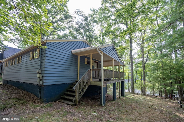 view of rear view of property