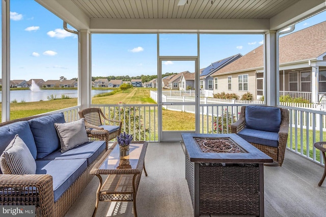 view of sunroom / solarium