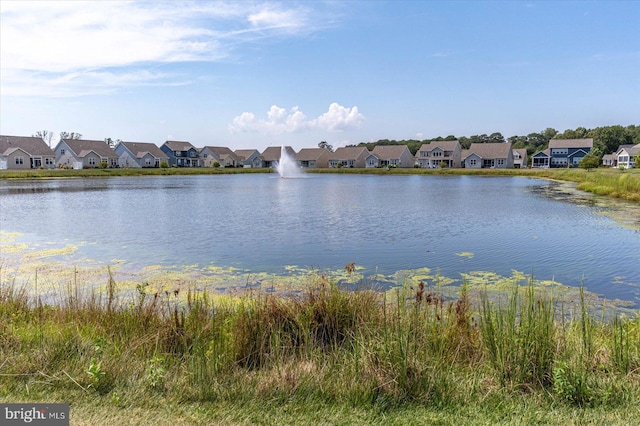 view of property view of water