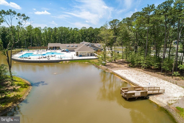 view of dock