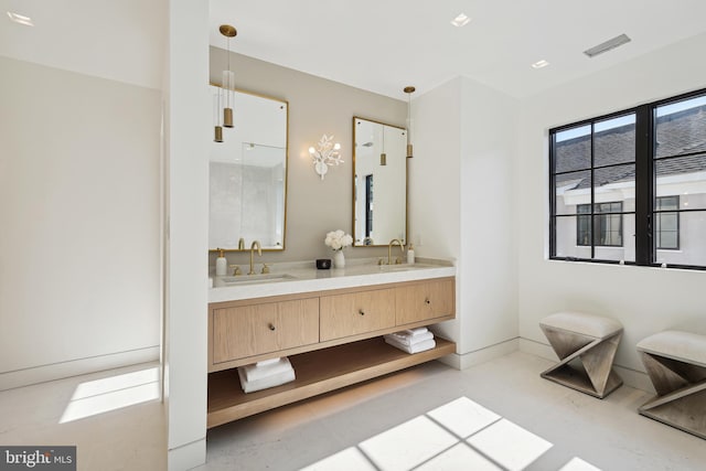 bathroom featuring vanity