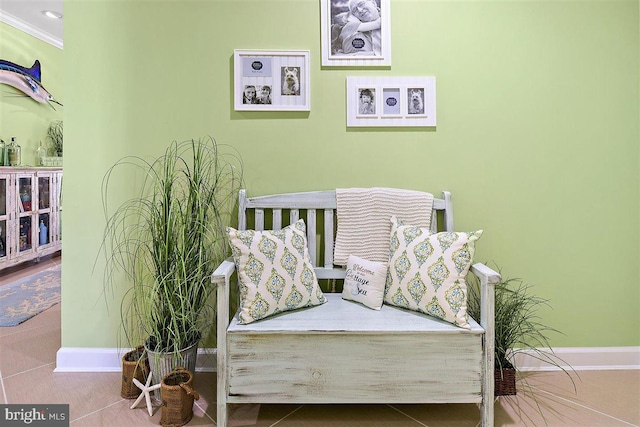 bedroom featuring crown molding