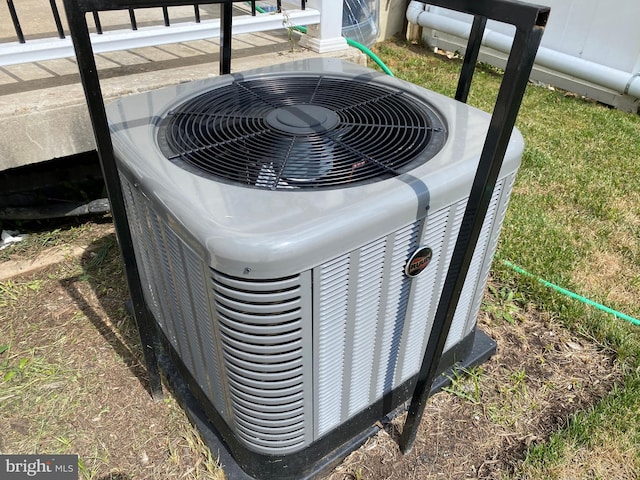 details with central air condition unit