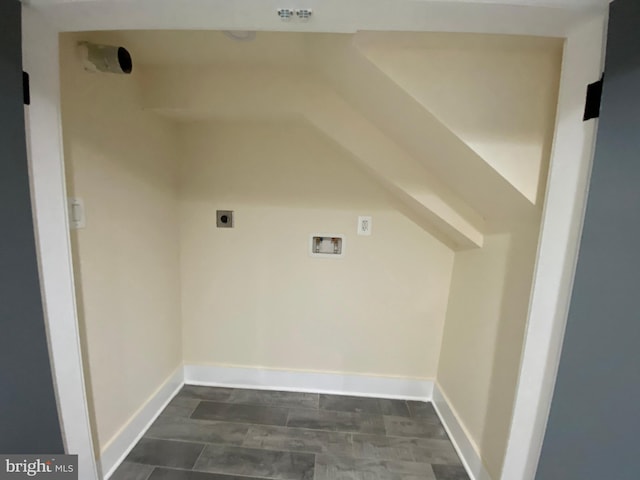 laundry area featuring electric dryer hookup and hookup for a washing machine