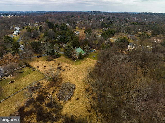 view of aerial view