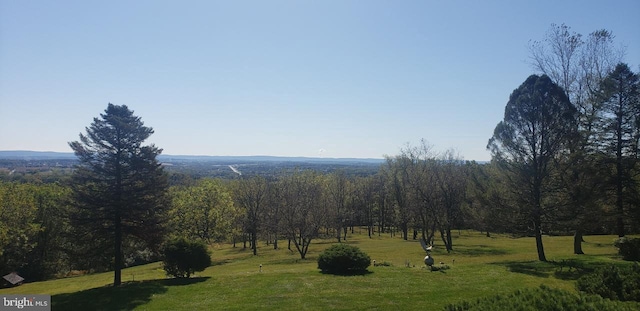 view of mountain feature featuring a rural view