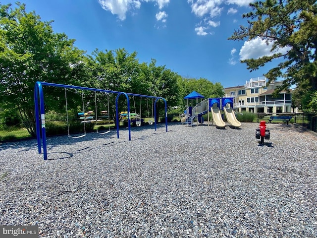 view of jungle gym