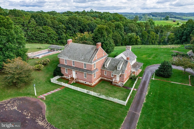 view of aerial view