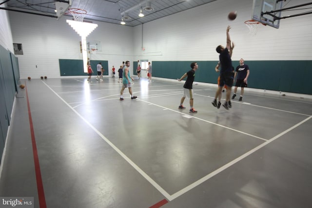 view of sport court