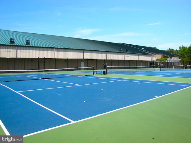 view of tennis court