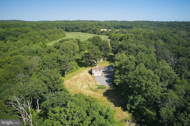 view of aerial view