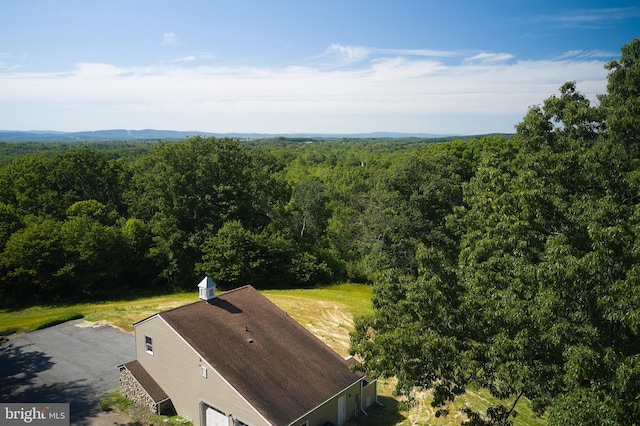 view of aerial view