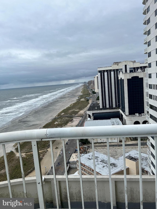 property view of water with a view of the beach