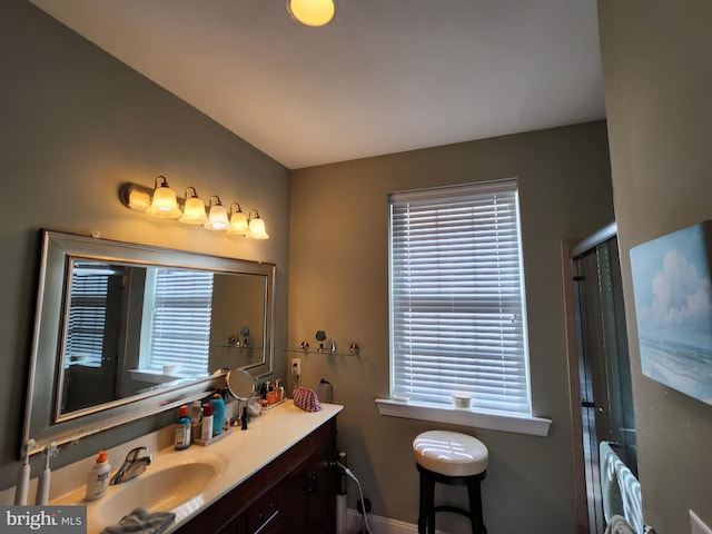 bathroom featuring vanity