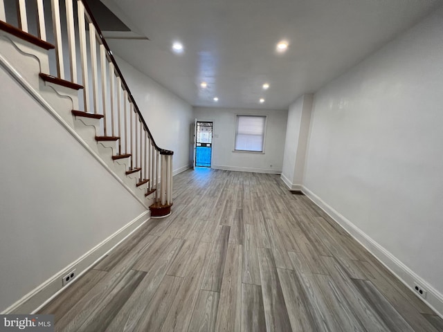 interior space featuring hardwood / wood-style floors