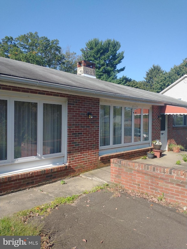 single story home with a patio area