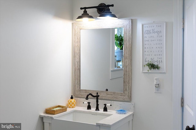 bathroom with vanity