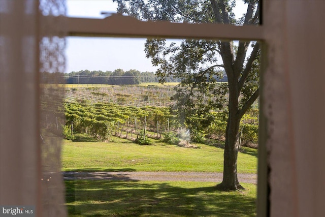 doorway with a rural view