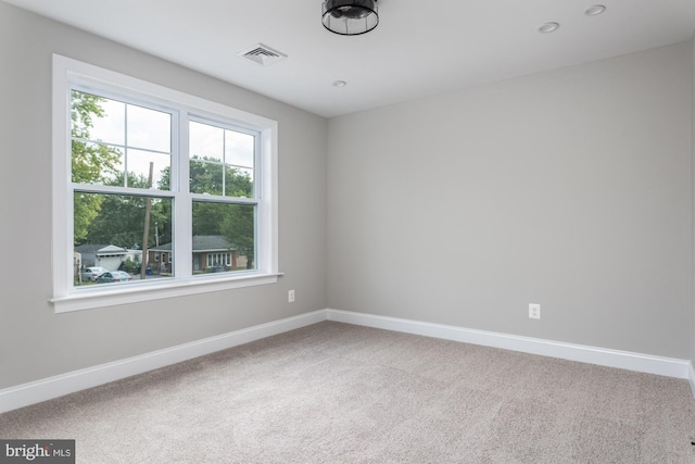 view of carpeted empty room