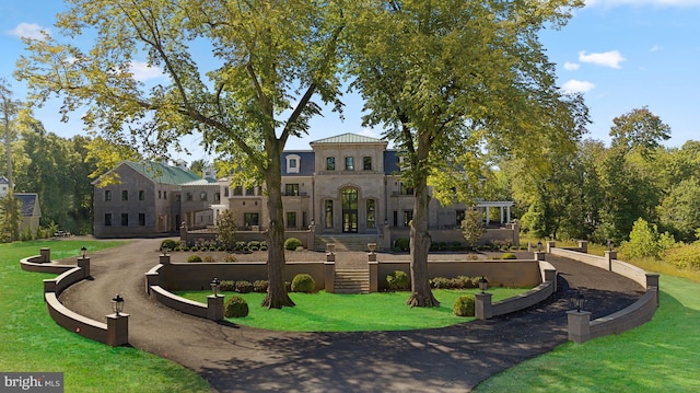 view of home's community with a lawn