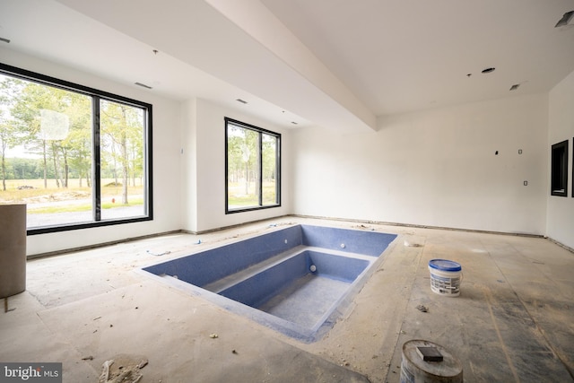 interior space with a tub