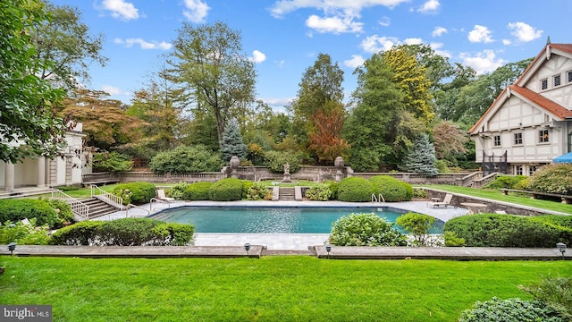 1717 Woodland Rd, Abington, PA 19001 - view of pool featuring a yard