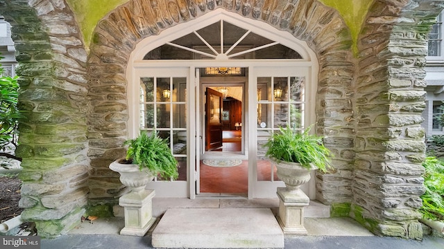 1717 Woodland Rd, Abington, PA 19001 - doorway to property featuring french doors