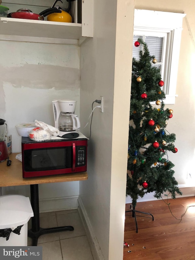 kitchen featuring tile floors