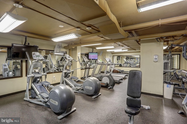 view of exercise room