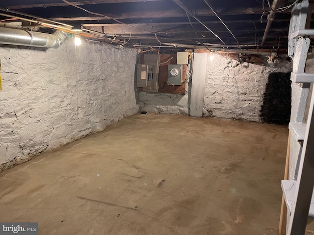 view of basement