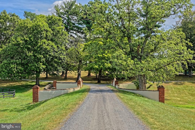 view of road