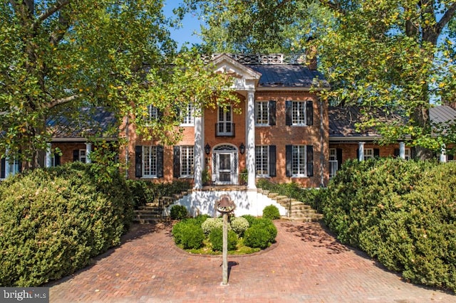 view of greek revival house