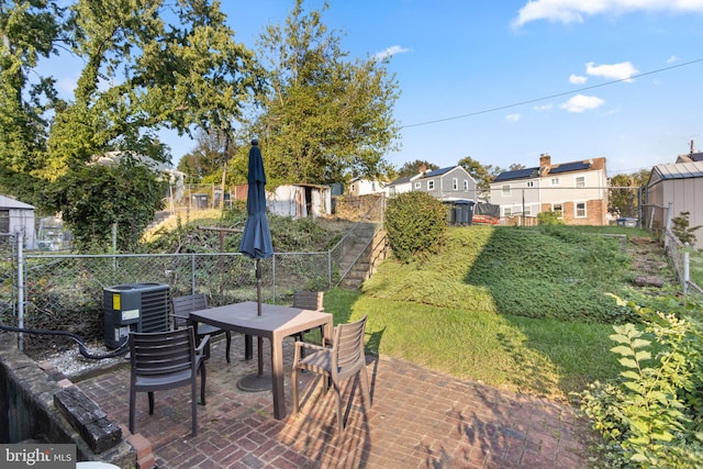 view of patio / terrace featuring cooling unit