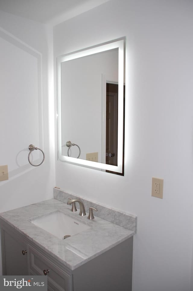 bathroom with large vanity