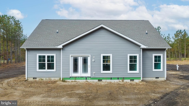 view of rear view of property