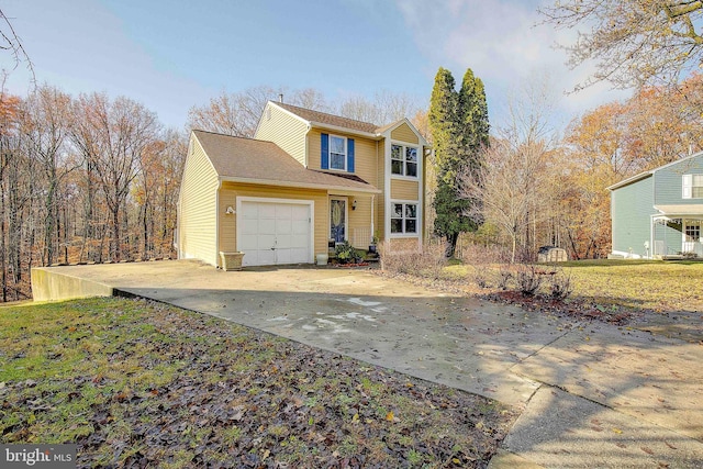 view of property with a front yard