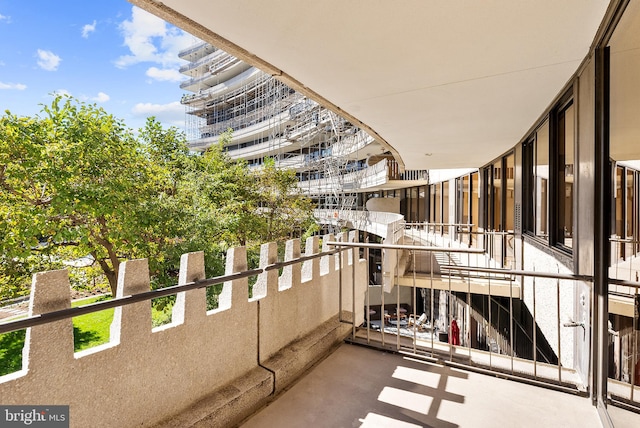 view of balcony