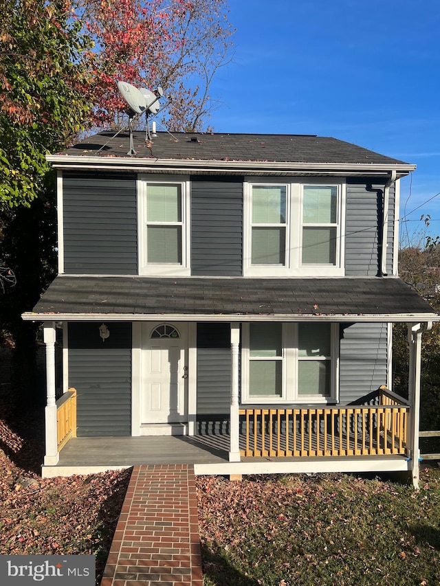 front facade with covered porch